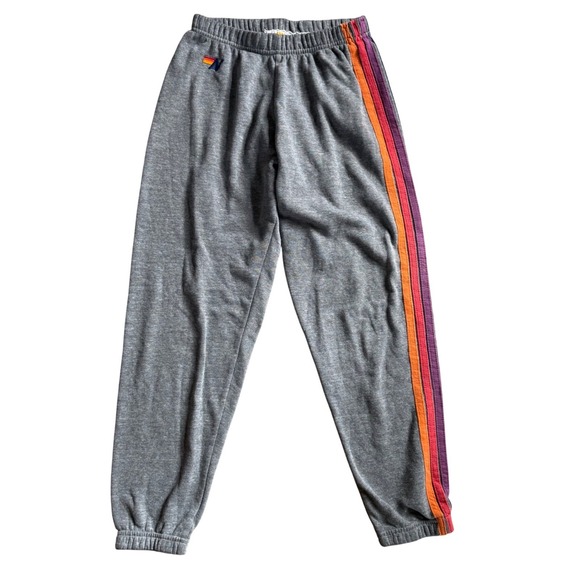 Aviator Nation Pants - Aviator Nation Heather Gray 5 Stripe Sweatpant‎ Size XS